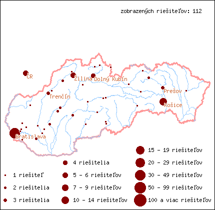 mapa riešiteľov mapa
riešiteľov